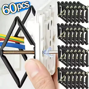 【60Pcs]】86Type Light Switch Box Repair Switch Cassette Repairer Tools Screws Support Rod