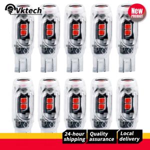 10Pcs T10 W5W LED Bulb Super Bright Door Light 12V High Power Roof Light 5SMD Car Interior Reading Light Car Accessories