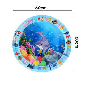 60/65/100cm Cooling Pet Water Bed Cushion Baby Inflatable PVC Play Mat Sleeping Mat Washable Ice Pad Summer Dog Cat Cooling Mat