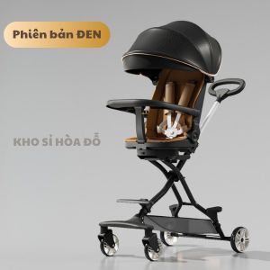 Xe đẩy cao cấp G500-1 dành cho bé từ sơ sinh gấp gọn đảo chiều 3 tư thế tặng khay bàn ăn