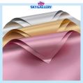 Kertas Buket Bunga Kado Warna Metalik Metal Colored Film Flower Wrapping Paper Ecer Perlembar KB6103. 