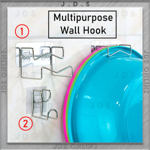 Household Shower TOILET Washbasin Iron art hook Kitchen Wall hanging viscose Storage rack basin pot hook [F34]