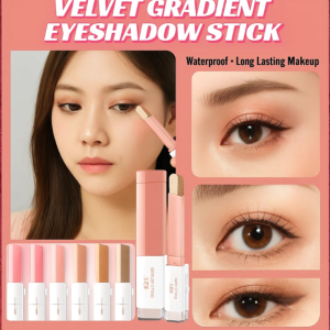 Super Hot Lazy Two-Color Gradient Eyeshadow Stick Pen Glitter Pearl Waterproof One Touch Three-Color Earth Color Eyeshadow Palette珠光渐变双色眼影棒