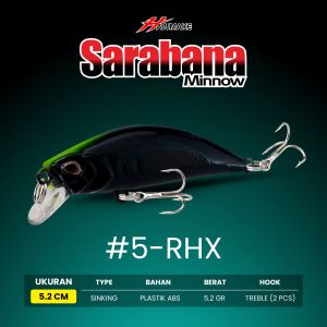 Umpan Pancing Casting Ultralight | Hayumake SARABANA Minnow Sinking