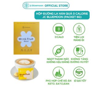 ✅Hộp 30 Đường la hán quả 0 Calo JC BLUEMOON Monkfruit (Hộp Gói 6g tiện lợi mang đi)