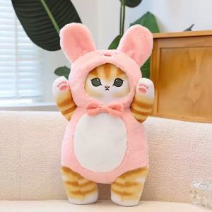25CM Mofusand Kawaii Cos Cat Cute Cosplay Animals Cat Shark Cat Plush Doll And Shark Cat Plush Doll Keychain
