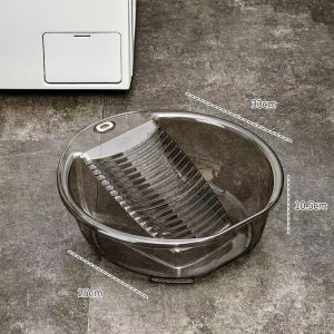 Laundry Tub Dormitory Hand Wash Board Basin Washtub with Cloth Washing Basin for The Pet Plastic Clothes Washing Baby Student