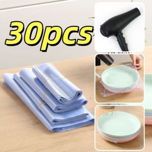 30pcs Shrink Wrap PVC plastic heat shrink wrap dust resistant clear wrap seal shrink Bands