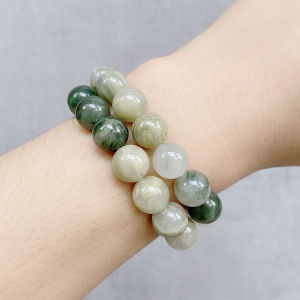 4-12MM Dia Round Green Grass Marble Natural Stone Beads For DIY Bracelet Necklace Jewelry Making Accessories