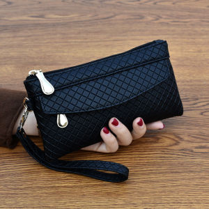 2021 bagong lattice clutch bag babae Korean fashion mobile phone bag mini coin purse all-match maliit na bag tide k071