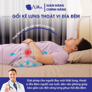 Gối kê lưng thoát vị đĩa đệm AIRU hàng công ty