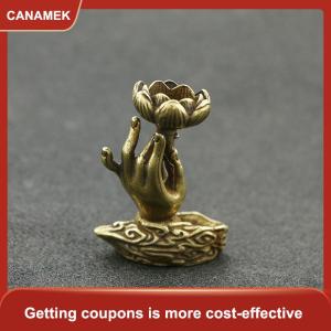 【CANAMEK】 Đồng tinh khiết backflow hương Phật Tay sen Brass hương khung hương trầm Zen trà buổi lễ bàn trà Bàn đồ nội thất