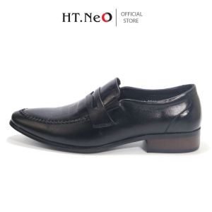 Giày Tây Nam - Giày Công Sở Nam HT.NEO Da Bò Thật Thiết Kế Dập Vân Kết Hợp Đế Phíp Bền BỉKiểu Dáng Sang Trọng Lịch Sự