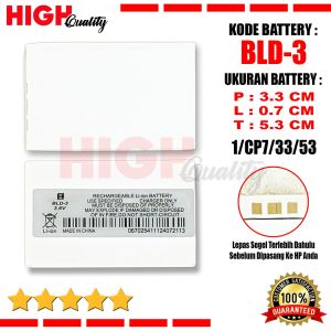 Baterai Nokia 2100 3200 3300 6220 6225 6585 6610 6610i 7210 7250 Battery Jadul BLD3 / BLD-3 Batre
