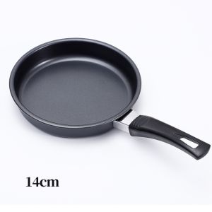 14/16/18cm Non-stick Frying Pan With Handle Steak Fried Eggs Compact Skillet Less Oil Stir-fry Wok