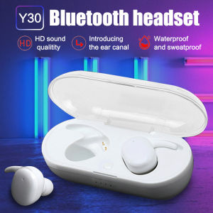 Y30 TWS Bluetooth 5.0 Wireless Stereo Earphones Earbuds In-ear Noise Reduction Waterproof Headphone With Charging Case