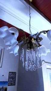 Lampu Hias Gantung Ruang Tamu Cabang Lima Lampu