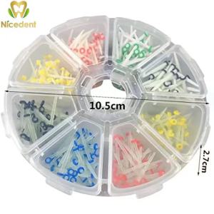 Wholesales 200 Pcs Dental Fiber Post Posts Materials Teeth Plated Screw