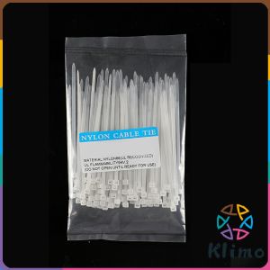 100pcs Nylon Cable Tie Wire Black/White 3.6/4.8MM Plastic Wire Tie