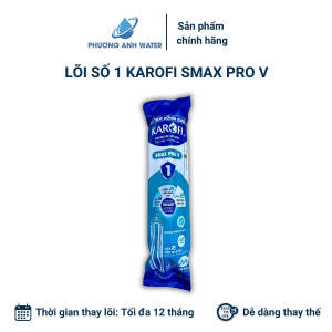 Bộ lõi lọc thô 123 SMAX Pro V chính hãng Karofi Smart Connect kết nối thông minh cho các dòng máy D36S D66S D528...