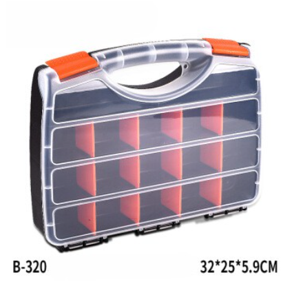 Plastic Organizer Box Portable plastic tool box Screw storage box