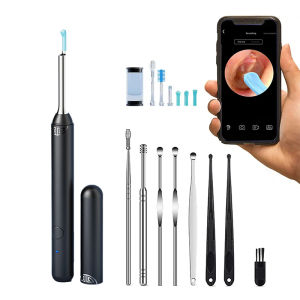 Smart Visual Ear Spoon With Camera HD Otoscope Ear Wax Removal Ear Cleaning Tools set Professional Dust Removal Instrument (8 piece set)