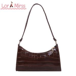 Practical Womens Shoulder Bag with Zipper PU Leather for Daily Shopping and Travel in Stylish Design