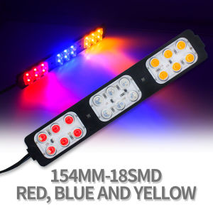 Lampu LED Kolong Variasi Flash Strobo Plasma Mobil Motor Universal 12volt Merah Biru Blitz 18 Mata