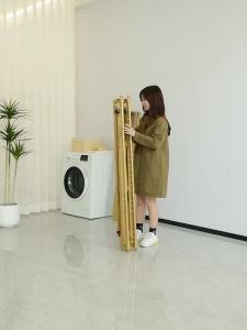 Clothes Drying Rack Foldable Laundry Rack Foldable Clothes Hanging Rack Drying Rack Lifting Air Clothes Air Clothes Applicable in Multiple Scenarios 晾衣架 晒衣架