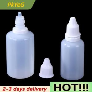PkYeG 10PCS 5 10 15 20 30 50ml Empty Plastic Dropper Bottle Paint Beauty Oil Squeezable Refillable Bottle Cosmetics Storage Bottles