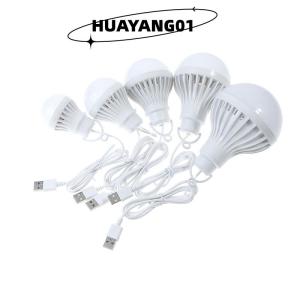 HUAYANG01 [HOT FASHION] LED Lantern Portable Camping Lamp Mini Bulb LED USB Power 3W 5W 7W 9W 12W
