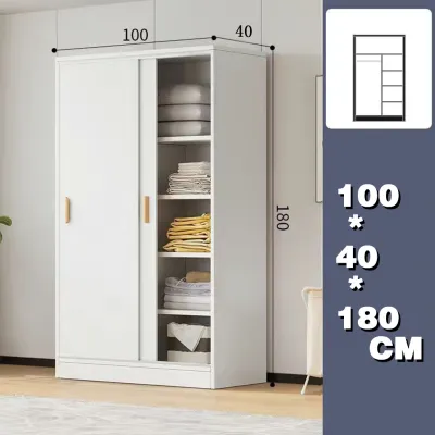 Homelife Multi-layer Wardrobe Sliding Door Wardrobe Furniture Clothes Display Cabinet Storage Cabinet