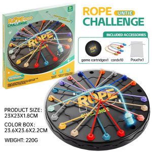 Breaking The Rope Challenge Puzzle Toy Board Games for Kids Rope Decryption Game Logic Training