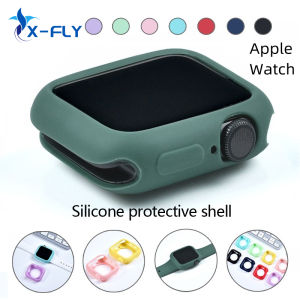 Silicone Case Compatible with Apple Watch Series 8 7 10 6/5/4/3/2/SE Back Cover TPU Screen Protector for i Watch Edition 44MM 40MM 38MM 42MM 41MM 45MM