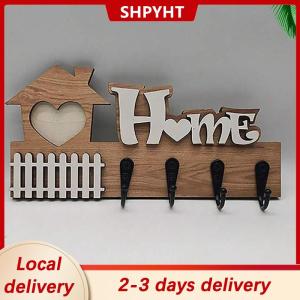 [COD] SHPYHT Local delivery Ship within 24 hours Wooden Wall Hooks Door Wall Hangers Entrance Decoration Key Holder Wooden Crafts Home Decoration Wooden Hook