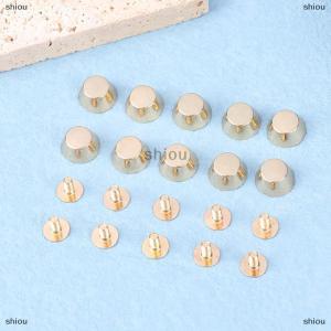 [COD] shiou 10 Bộ Kim Loại túi chân dưới đinh tán cho Diy da đinh tán Túi Mặc Bảo vệ đinh tán cho túi dưới túi vành đai phụ kiện