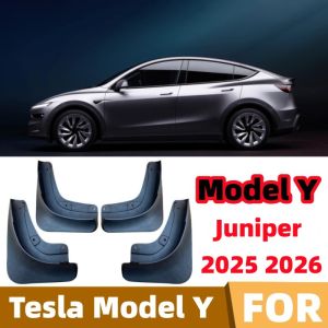 Soft TPE Mud Flap For Tesla Model Y Juniper 2025 2026 Car Front Rear Wheel Original Design Fender MudGuards External Accessories