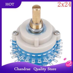 [Chandrae] 2Pole 24step 2x24 rotary switch attenuator volume control DIY pot potentiometer