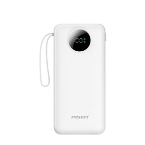 Sạc Dự Phòng PISEN 10000mAh / 20000mAh công suất 22.5W Có Dây Sạc Nhanh PD QC – 4 Dây Tích Hợp Màn Hình LED Pin Sạc Nhanh iPhone Android - Model : D099/D100- Hàng chính hãng bảo hành 24 tháng