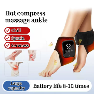 Foot Vibrator Hot Ankle Wrap Ankle Massager Protector Heated Foot Wrap Support for Ankle Pain Relief