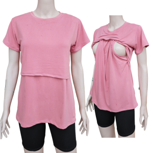 BTC KIRA NURSING  / BREASTFEEDING BLOUSE FITS FROM SMALL-MEDIUM / LARGE-XLARGE /2XL-4XL. HIGH QUALITY VERY COMFORTABLE COTTON SPANDEX MATERIAL