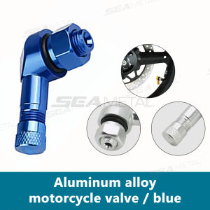 SEAMETAL Aluminum Alloy Valve Motorcycle Rim 90 Degree Angle Motorcycle Wheel Tire Tubeless Valve Stems For Rim Wheel Parts
