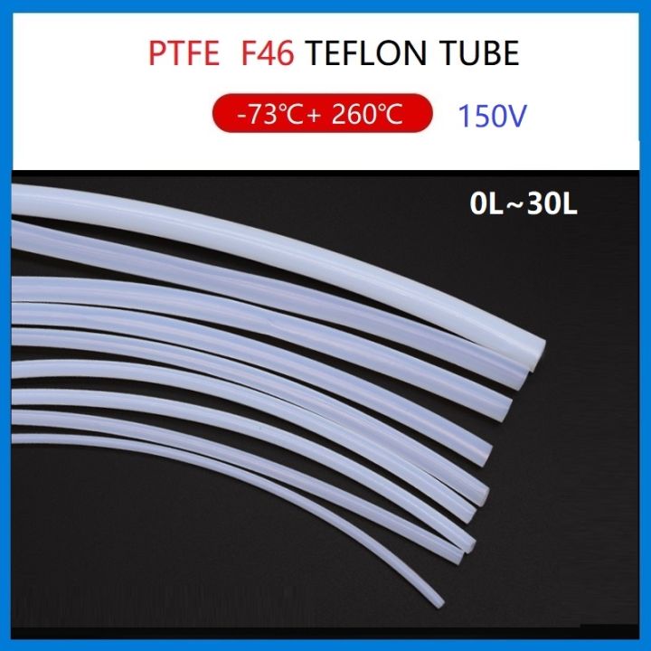 1/2/5Meter 0L-30L Clear PTFE Tube 150V Translucent Teflon Tube F46 ...