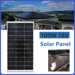 Anern 100W Solar Panel High Quality Monocrystalline Solar Cell 18V Solar Panels Waterproof Rechargeable Power System for All Appliances Complete Set