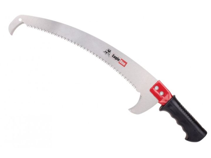 Eagle One เลื่อยโค้งตัดกิ่ง 17 นิ้ว ฟันชุบแข็ง ปลายตะขอ