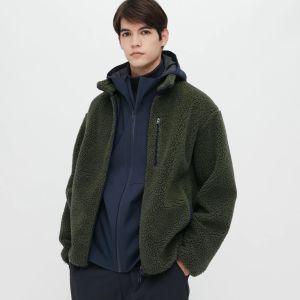 [Auth Uniqlo] Áo Khoác Lông Cừu Cản Gió Nam Uniqlo - Nhật Bản