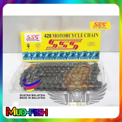 RANTAI SSS 428 MOTOR DRIVE CHAIN 96L 100L 102L 104L 106L 108L 112L 114L 120L 122L 128L 132L