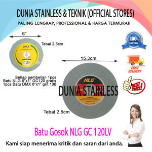 Batu Gosok NLG GC 120LV + DMX 6x1 grit 100 aksesoris teknik bengkel