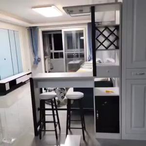 HS Home Bar Wine Cabinet Porch Partition Cabinet Storage Cabinet Nordic Dining Table Dining Room Wall Integrated Small Bar Table