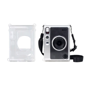 Transparent Protective for Case Durable Transparent Instant Camera for Case Cover with Strap for Fujifilm Mini E